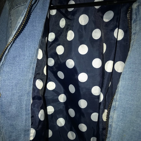 💔SOLD💔 Denim bomber jacket - Picture 4 of 5